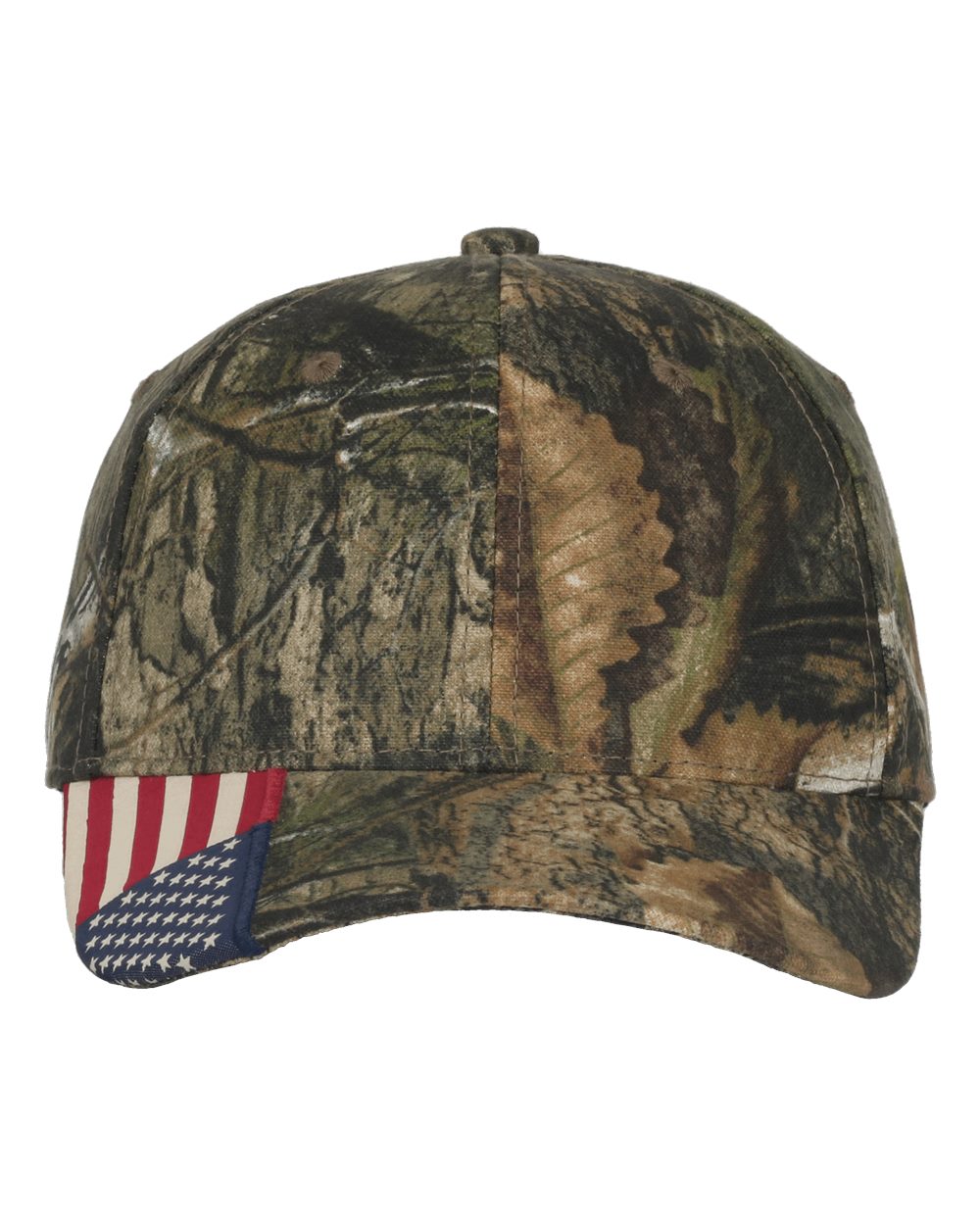 Outdoor Cap Camo with Flag Visor Cap