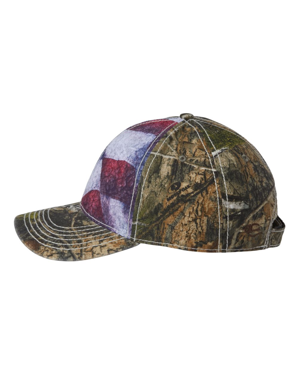 Outdoor Cap Camo with Flag Sublimated Front Panels Cap