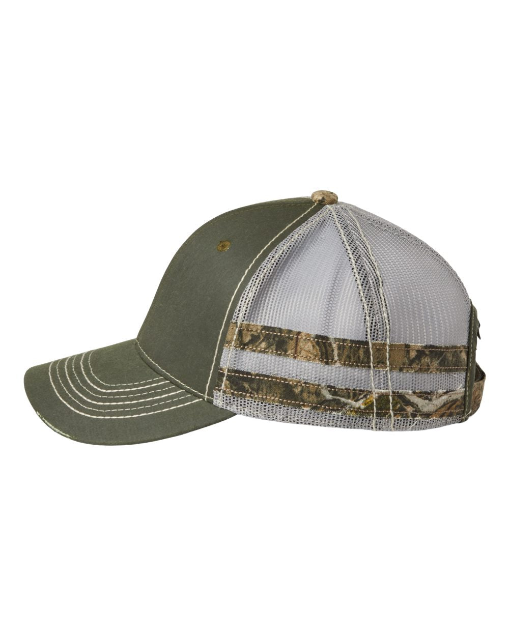 Outdoor Cap Frayed Camo Stripes Mesh-Back Cap