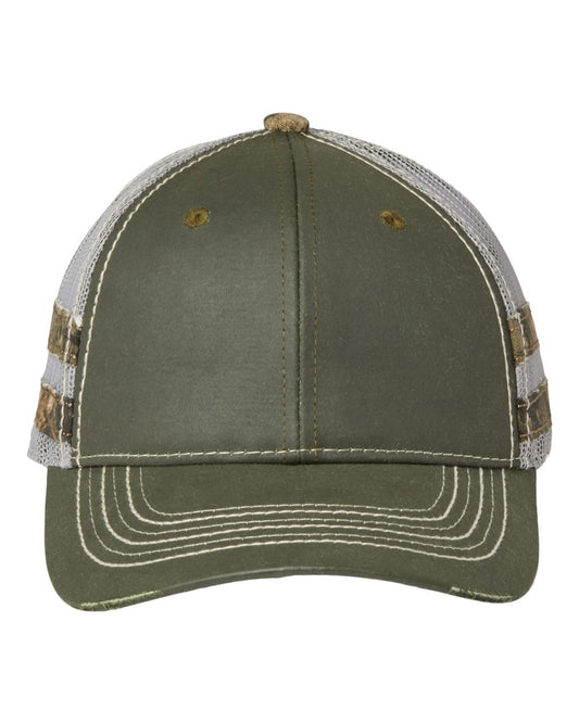 Outdoor Cap Frayed Camo Stripes Mesh-Back Cap
