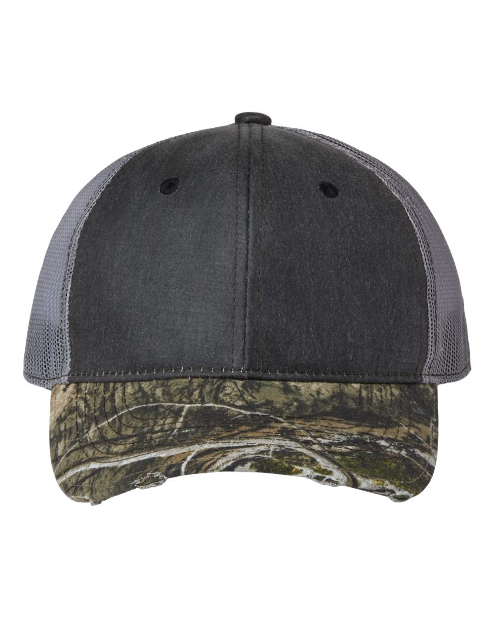 Outdoor Cap Distressed Camo Mesh-Back Cap