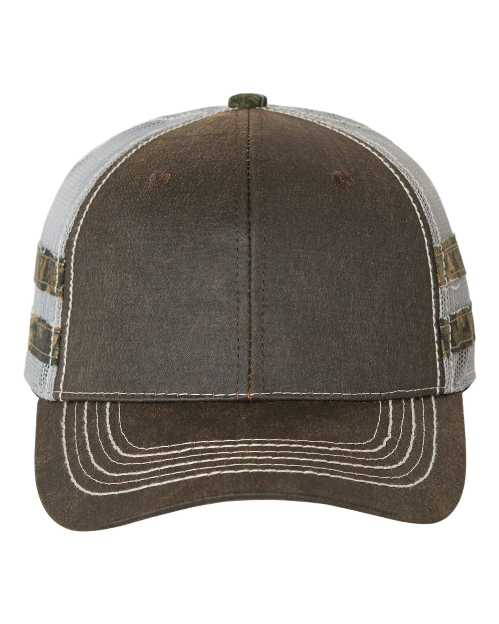 Outdoor Cap Frayed Camo Stripes Mesh-Back Cap