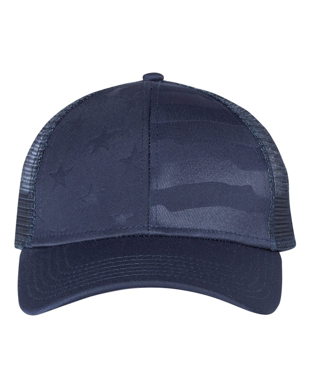 Outdoor Cap Debossed Stars and Stripes Mesh-Back Cap