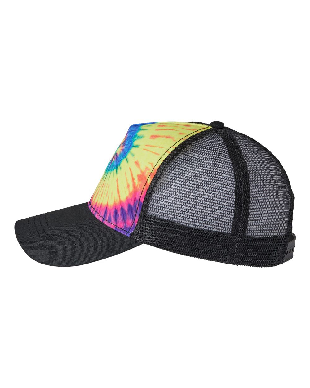 Colortone Tie-Dyed 5-Panel Trucker Cap