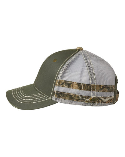 Outdoor Cap Frayed Camo Stripes Mesh-Back Cap