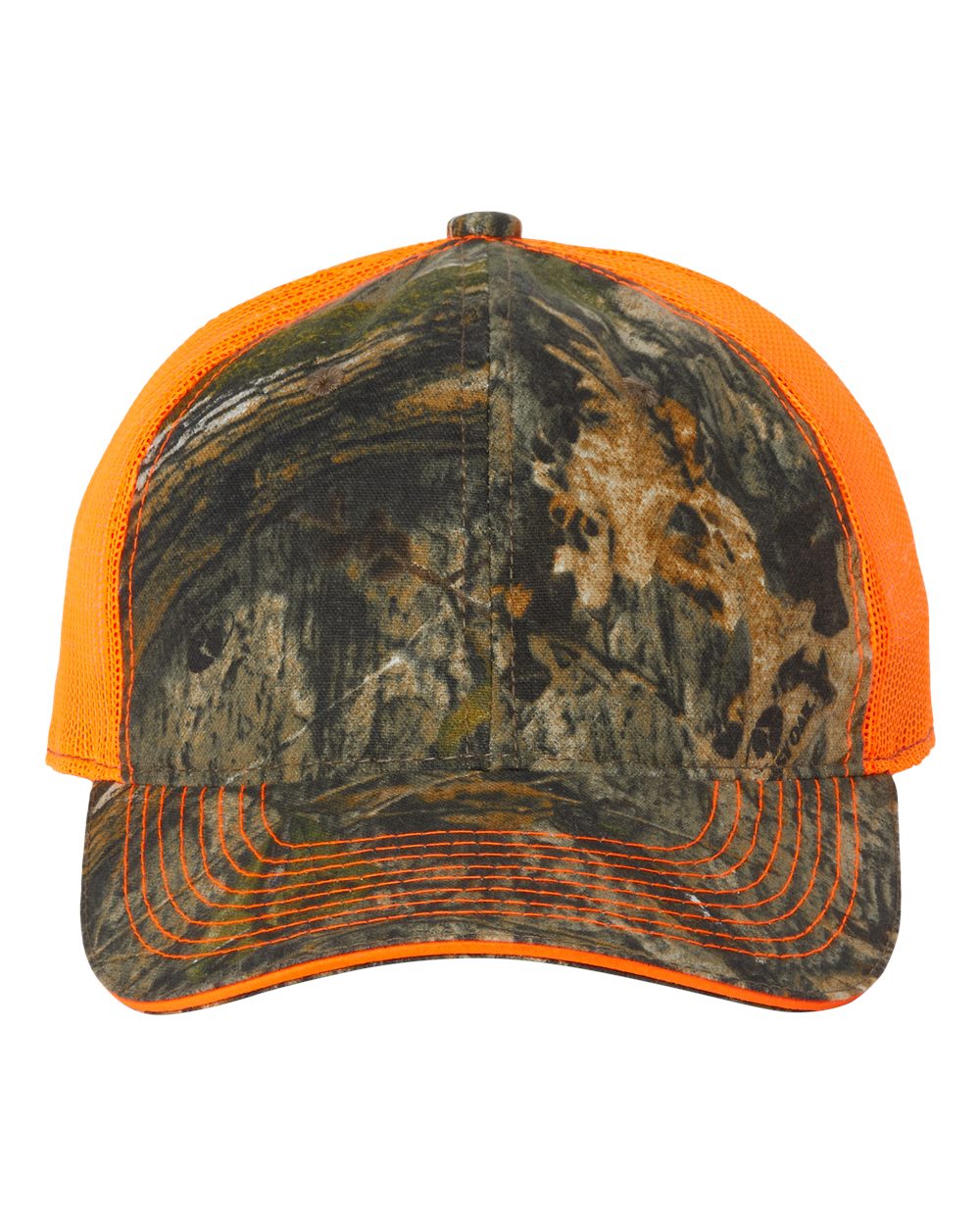 Outdoor Cap Washed Brushed Mesh-Back Camo Cap