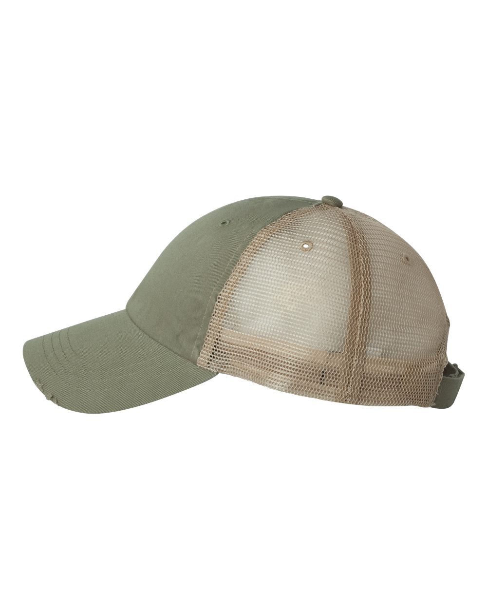 Mega Cap Frayed-Bill Twill Cap