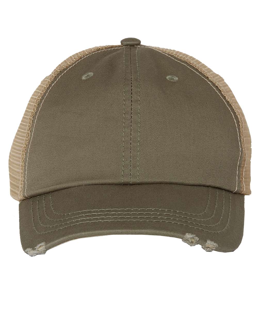 Mega Cap Frayed-Bill Twill Cap