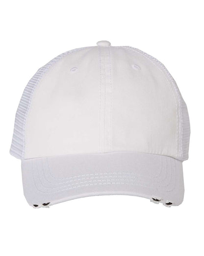 Mega Cap Frayed-Bill Twill Cap