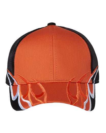Outdoor Cap Flame Mesh-Back Cap