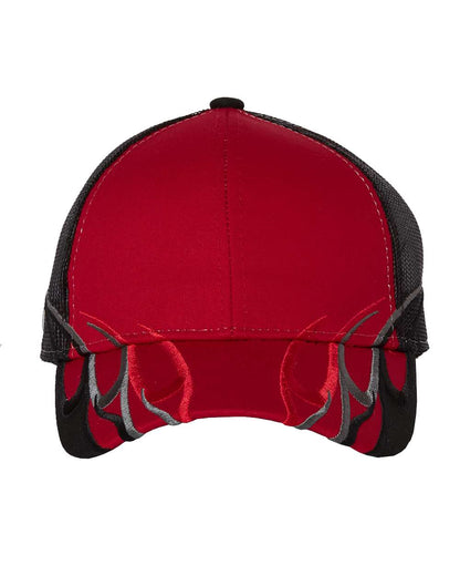 Outdoor Cap Flame Mesh-Back Cap