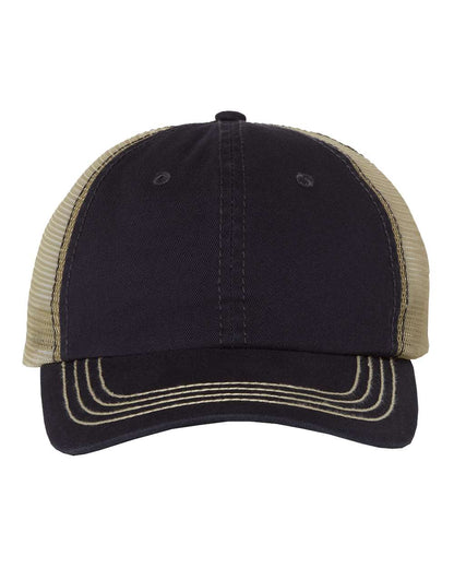 Mega Cap Washed Twill Trucker Cap