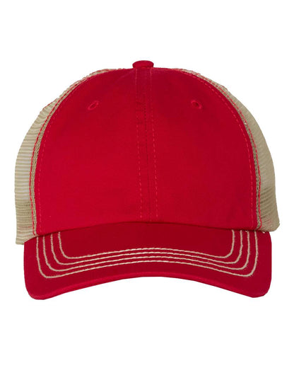 Mega Cap Washed Twill Trucker Cap