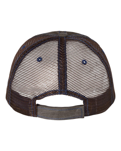 Mega Cap Herringbone Trucker Cap