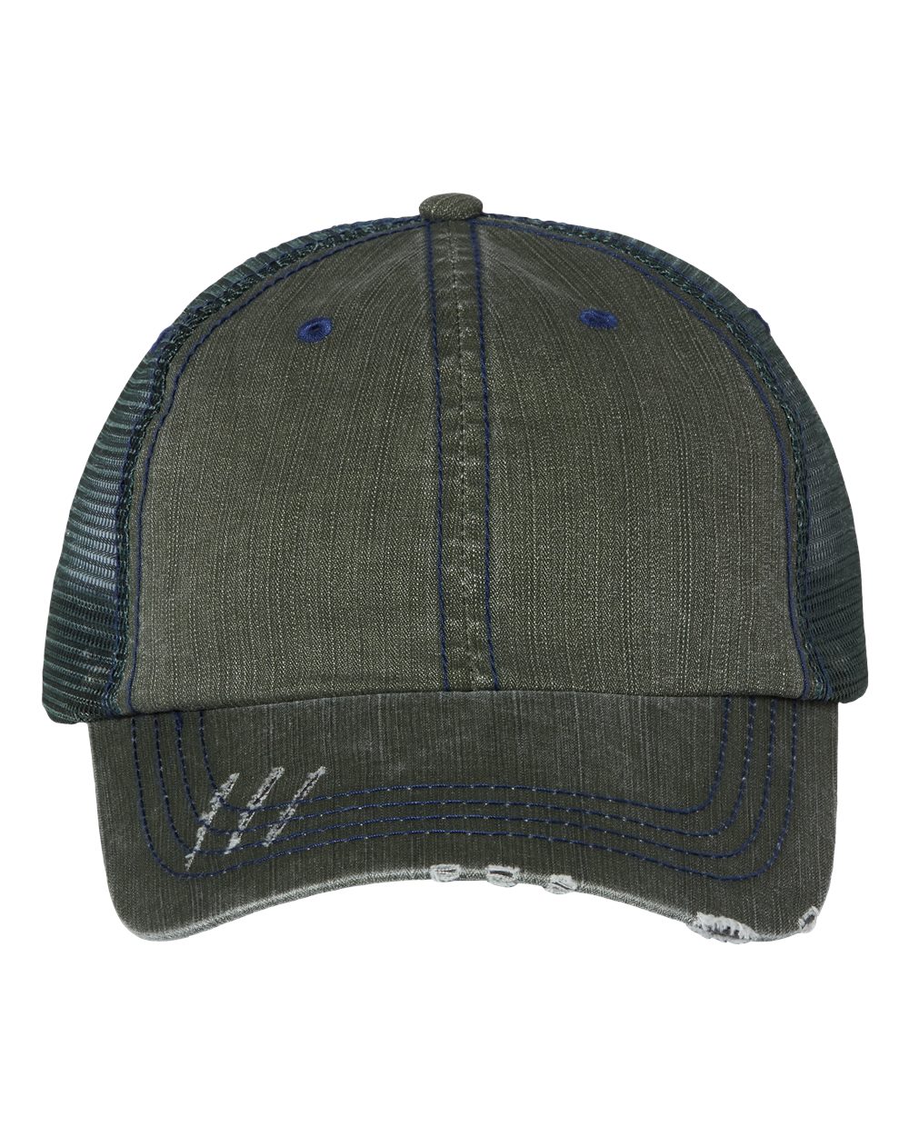 Mega Cap Herringbone Trucker Cap