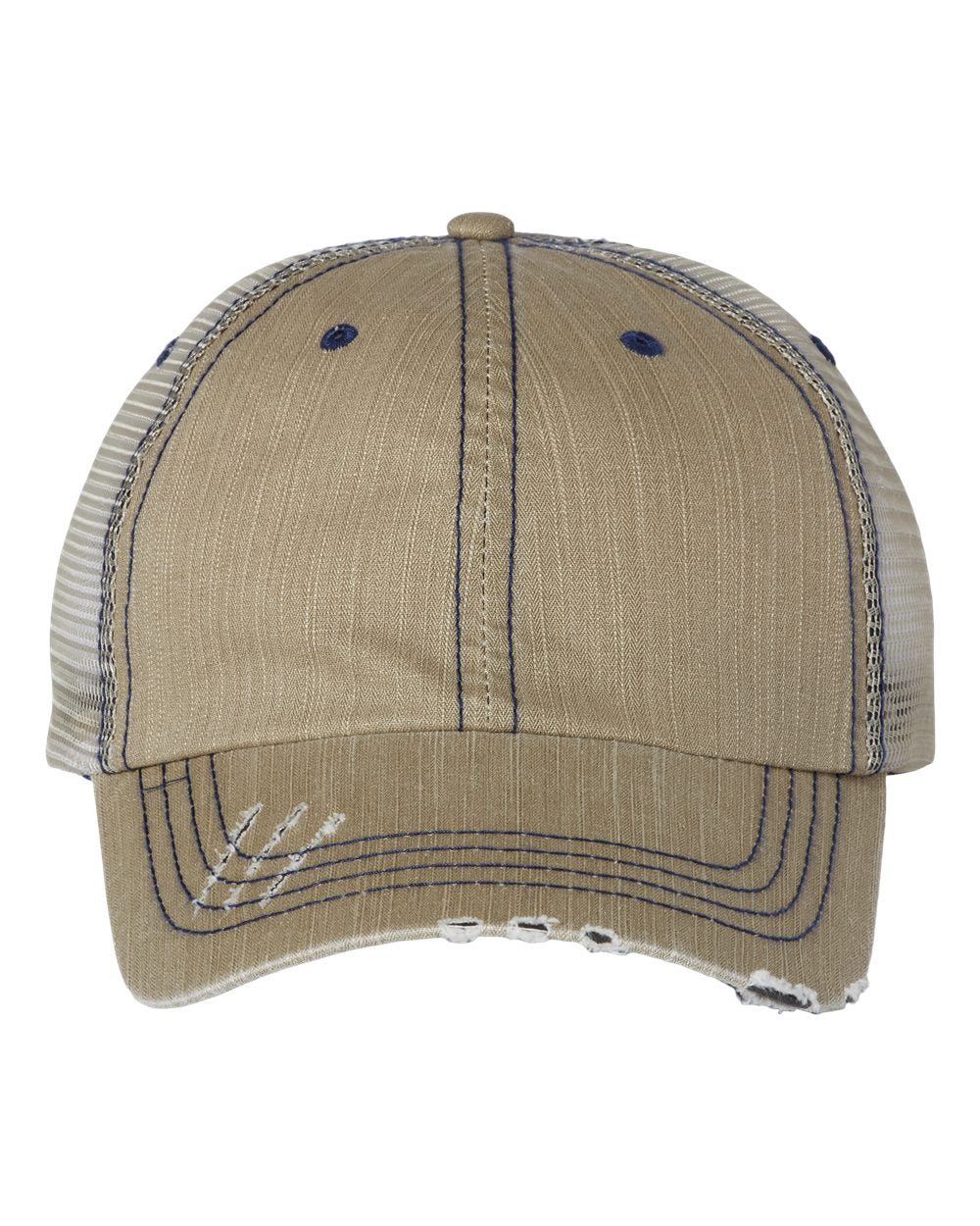 Mega Cap Herringbone Trucker Cap
