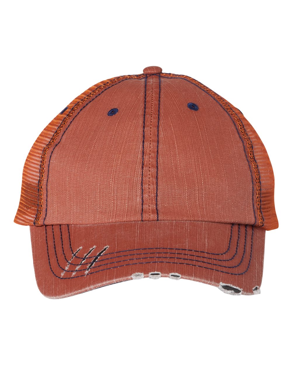 Mega Cap Herringbone Trucker Cap