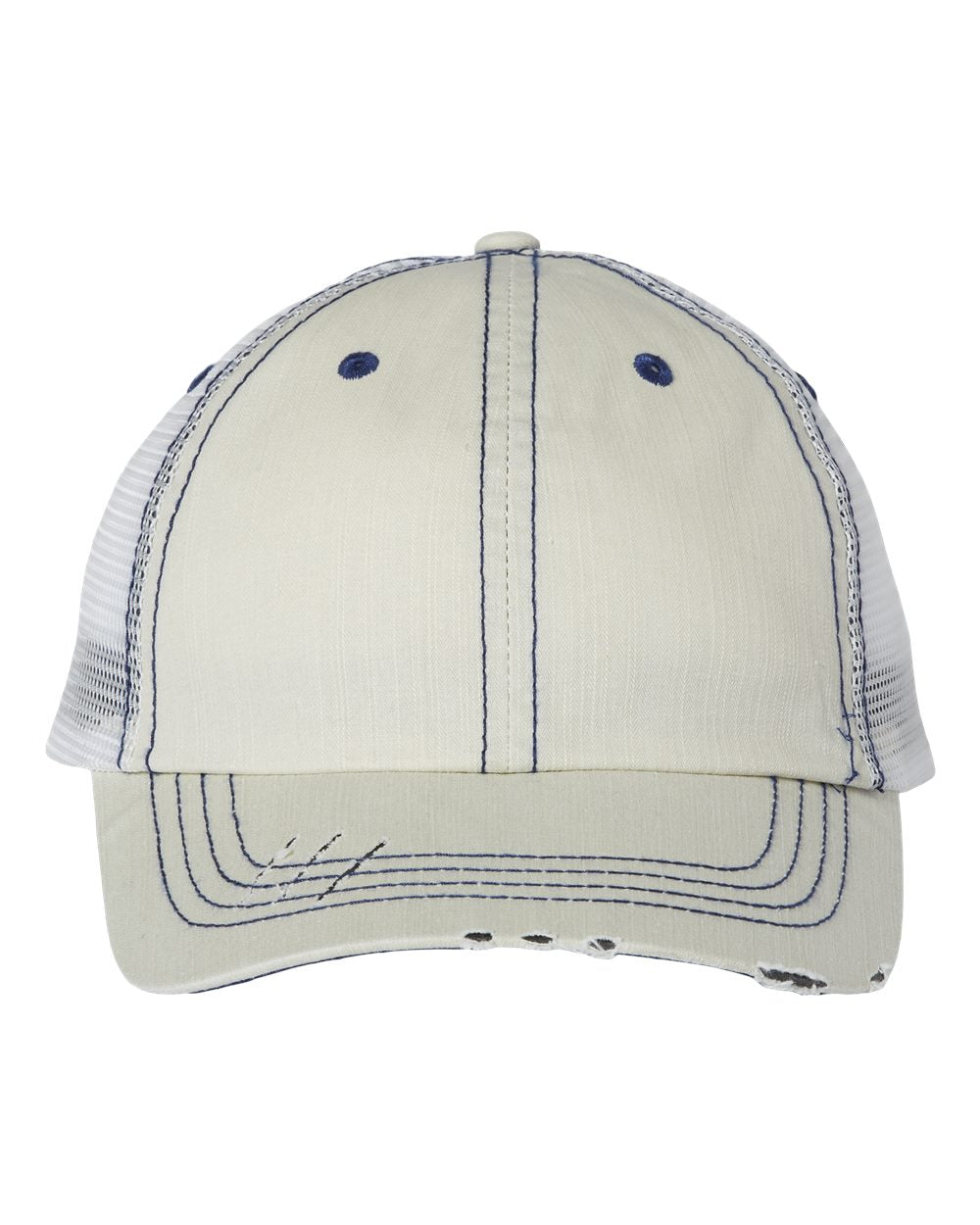 Mega Cap Herringbone Trucker Cap