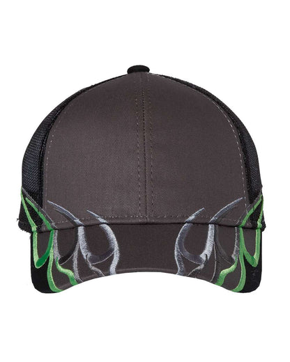 Outdoor Cap Flame Mesh-Back Cap