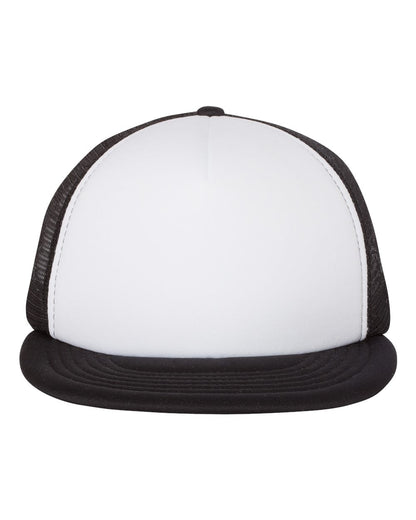Mega Cap Foam Front Flat Bill Trucker Cap