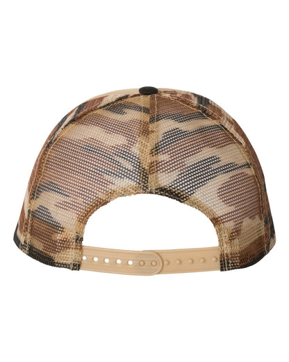 Mega Cap Foam Front Flat Bill Trucker Cap