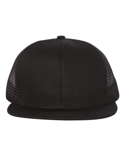 Mega Cap Flat Bill Six-Panel Trucker Cap