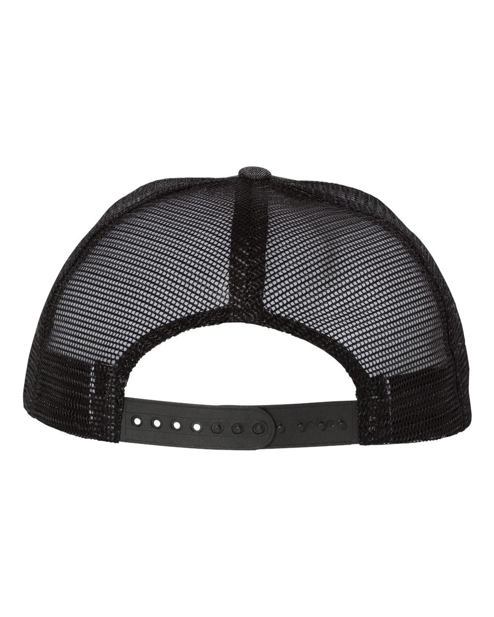 Mega Cap Flat Bill Six-Panel Trucker Cap