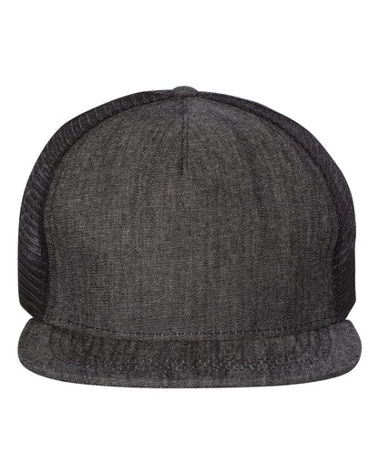 Mega Cap Flat Bill Trucker Cap