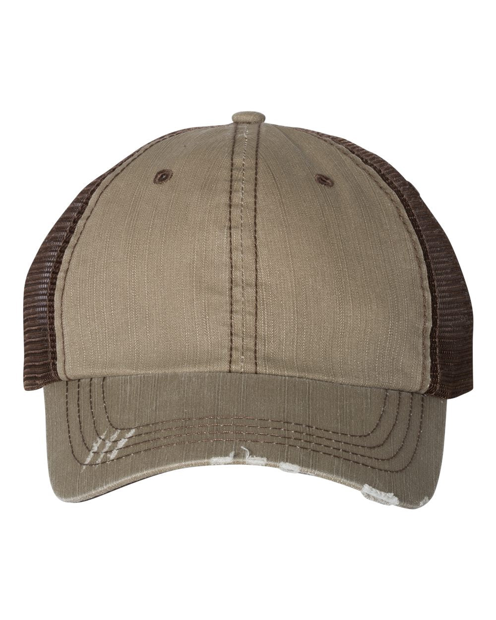 Mega Cap Herringbone Trucker Cap