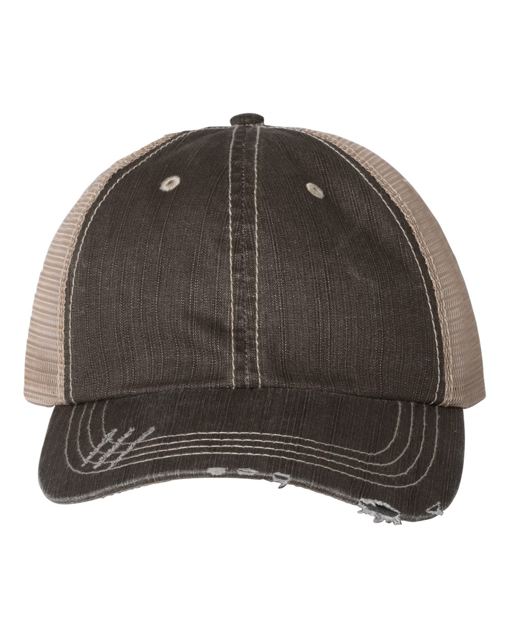 Mega Cap Herringbone Trucker Cap