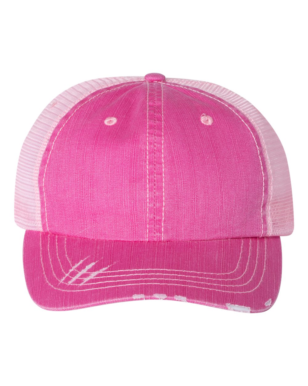 Mega Cap Herringbone Trucker Cap