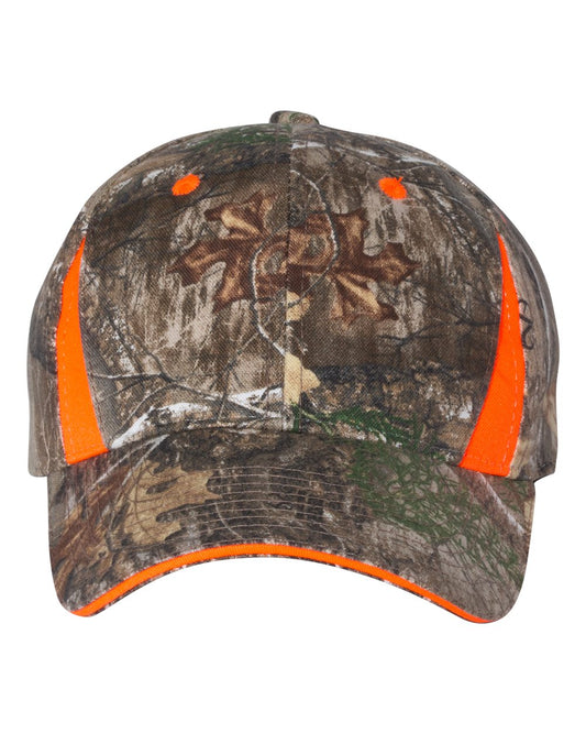 Outdoor Cap Camo with Hi-Vis Trim Cap