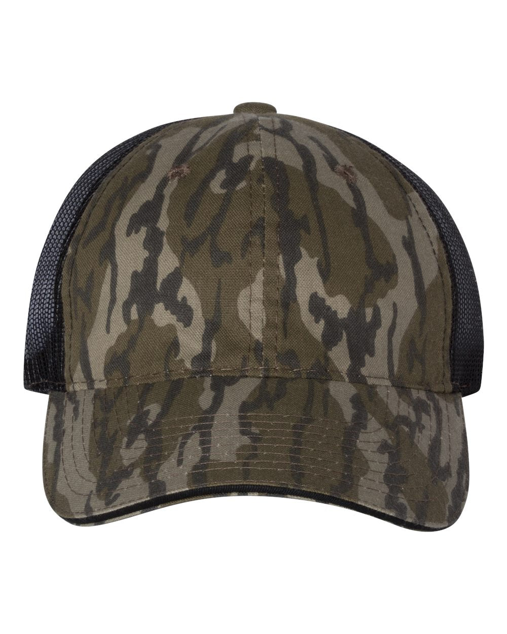 Outdoor Cap Washed Brushed Mesh-Back Camo Cap