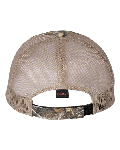 Outdoor Cap Washed Brushed Mesh-Back Camo Cap
