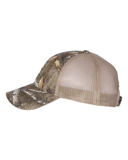 Outdoor Cap Washed Brushed Mesh-Back Camo Cap