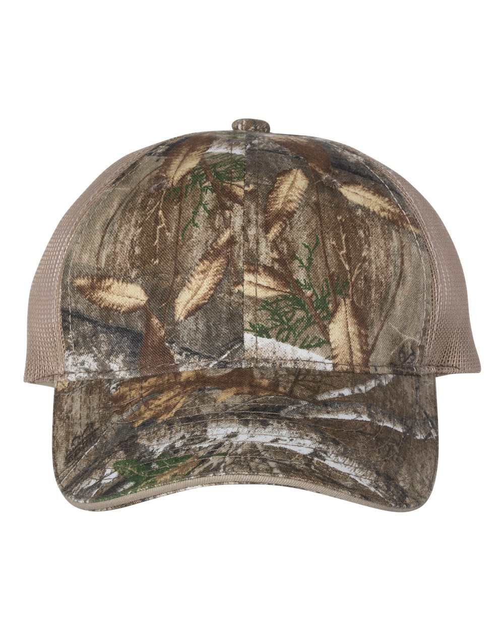 Outdoor Cap Washed Brushed Mesh-Back Camo Cap
