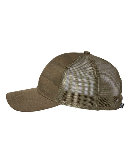Outdoor Cap Debossed Stars and Stripes Mesh-Back Cap