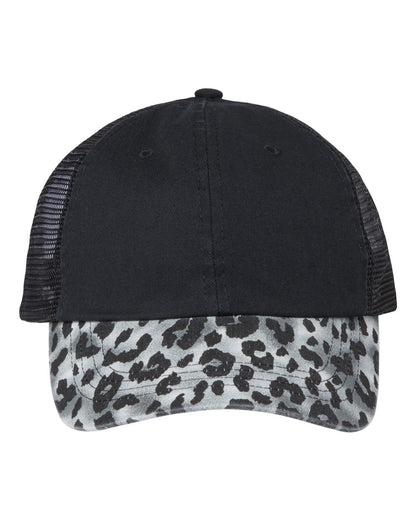 Mega Cap Leopard Fashion Trucker Cap