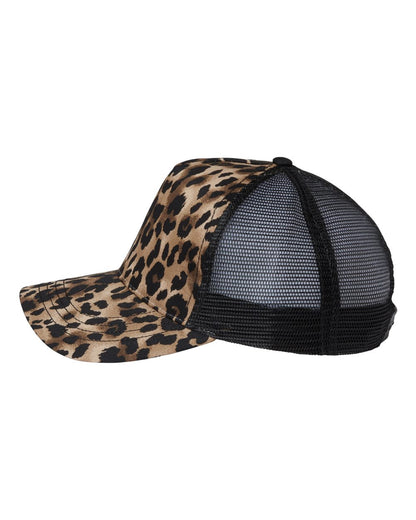 Mega Cap Leopard Fashion Trucker Cap